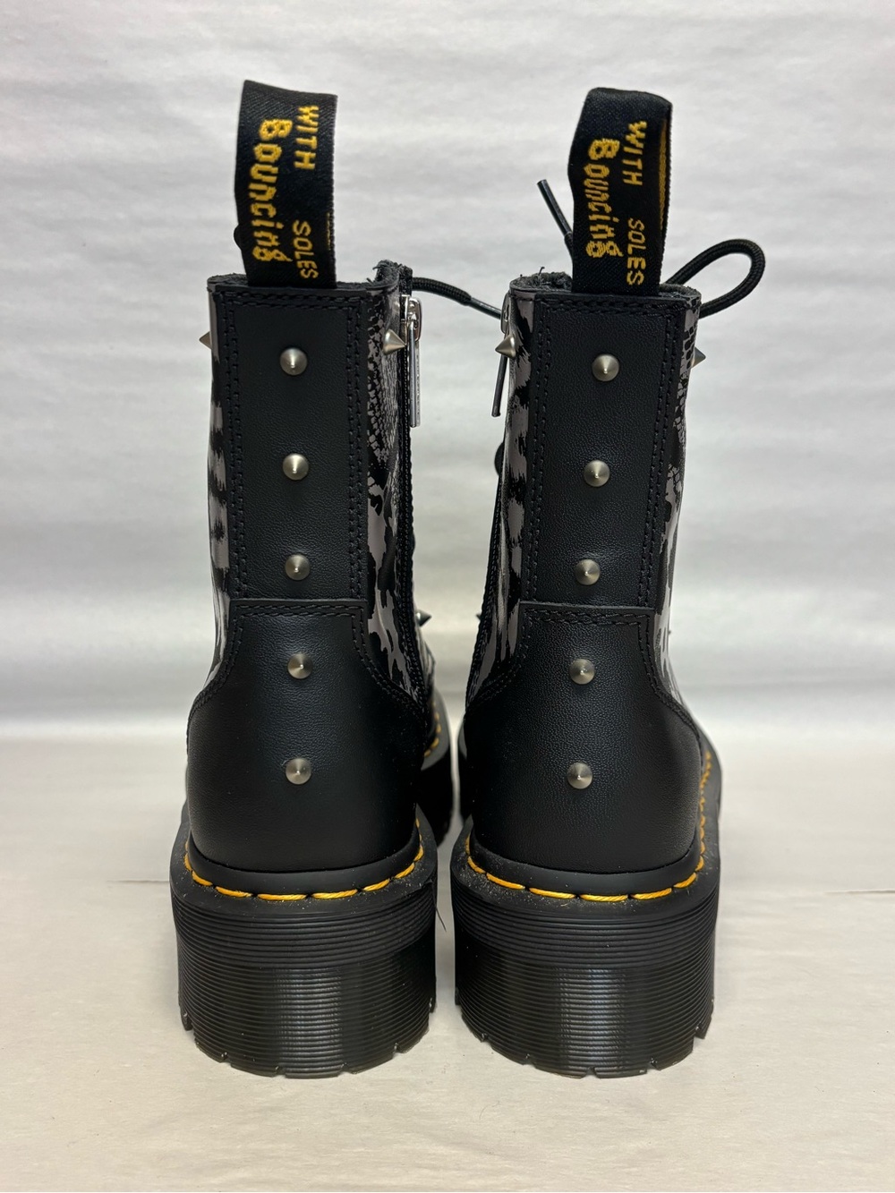 Dr. Martens Jadon Animal Clash Stud Platform Combat Boots Womens 7 #6045 - Picture 4 of 11